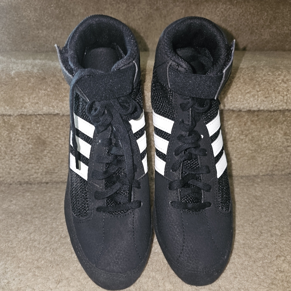 Adidas Black and White Wrestling Shoes Sz 7.5 Unisex Nwob